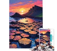1000 Pieces Jigsaw Puzzles for Teenagers Giant's Causeway Coast Learning Educational Toys for Educational Game Improve Memory Gifts Birthday (Size 50x75cm)
