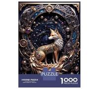 1000 Pieces Jigsaw Puzzles for Teenagers Golden Red Steampunk Fox Jigsaw Puzzle Relaxing Games Analysis And Logic Challenging Game Gifts 70x50cm/1000pcs