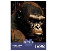 1000 Pieces Jigsaw Puzzles for Teenagers Gorilla Abstract Portrait Adult Jigsaw Puzzle Relaxing Games Analysis And Logic Unique Birthday And Xmas Gifts 70x50cm/1000pcs