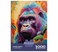 1000 Pieces Jigsaw Puzzles for Teenagers Gorilla Eyecatching Adult Jigsaw Relaxing Games Improve Memory Unique Birthday And Xmas Gifts 38x26cm/1000pcs