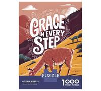 1000 Pieces Jigsaw Puzzles for Teenagers Grace in Every Step Illustration Puzzles for Adults Relaxing Games Stress Reliever Fun at Home Activities, 38x26cm/1000pcs