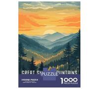 1000 Pieces Jigsaw Puzzles for Teenagers Great Smoky Mountains National Park Adult Jigsaw Puzzle DIY Toys Stress Reliever Christmas Birthday Gifts 38x26cm/1000pcs