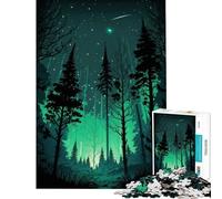 1000 Pieces Jigsaw Puzzles for Teenagers Green Forest Nights Fun Activities at Home Learning Educational Family Game for And 14 Years And over (38X52cm)