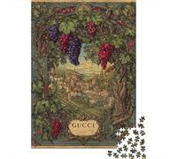 1000 Pieces Jigsaw Puzzles for Teenagers Gucci Wine Country Poster Jigsaws for Adults Hands-on Game But Fun And Humorous Unique Birthday And Xmas Gifts 70x50cm/1000pcs