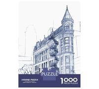 1000 Pieces Jigsaw Puzzles for Teenagers Hand Drawn Gooderham Jigsaw Puzzle Relaxing Games Analysis And Logic Challenging Game Gifts 70x50cm/1000pcs
