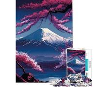 1000 Pieces Jigsaw Puzzles for Teenagers Japan Mount Fuji Nature Fun Activities at Home Learning Educational Family Game for And 14 Years And over (50X75CM)