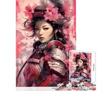 1000 Pieces Jigsaw Puzzles for Teenagers Japanese Flowers Fun Games Precision Cutting Home Decoration Toys Enhance Love between Couples (52X38cm)