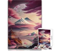 1000 Pieces Jigsaw Puzzles for Teenagers Japanese Landscape I Beautiful Design Game Birthday Present Art Work Gift Size 38x26cm