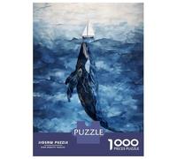 1000 Pieces Jigsaw Puzzles for Teenagers Jonah And The Whale Adult Puzzles Brain Teaser Game Difficult Hard Fun Activities at Home 70x50cm/1000pcs