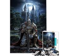 1000 Pieces Jigsaw Puzzles for Teenagers Knight Before Castle Jigsaw 1000 Pieces Home Decoration Toys Wall Art Birthday And Unique Gifts (38x52cm)