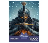 1000 Pieces Jigsaw Puzzles for Teenagers Knight's Radiant Blade Adult Puzzles Brain Teaser Game Difficult Hard Fun Activities at Home 52x38cm/1000pcs