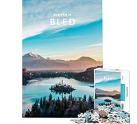 1000 Pieces Jigsaw Puzzles for Teenagers Lake Bled Learning Educational Toys Relaxing Games A Work of Art Gifts Birthday (Size 75x50cm)