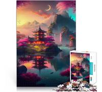 1000 Pieces Jigsaw Puzzles for teenagers lake in the Middle Forest Hands-on-Spiel Geburtstagsgeschenk, Geschenke, Wandkunst75x50cm