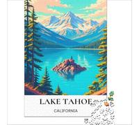 1000 Pieces Jigsaw Puzzles for Teenagers Lake Tahoe Hidden Gems Home Decoration Impossible Game Gift For Birthdays 38x26cm