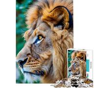 1000 Pieces Jigsaw Puzzles for Teenagers Lion Face Challenging To Complete Enhance Memory Hands-on Game for And from 14 Years And over (38x26cm)