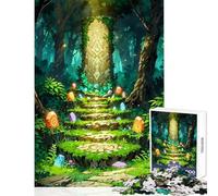 1000 Pieces Jigsaw Puzzles for Teenagers Lost Monument in The Forest Brain Teaser Game Staycation Kill Time Educational Toy Enhance Love between Couples (52X38cm)