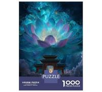 1000 Pieces Jigsaw Puzzles for Teenagers Lotus Gate Fantasy Landscape Puzzles for Adults Relaxing Games Stress Reliever Fun at Home Activities, 38x26cm/1000pcs