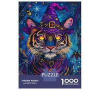 1000 Pieces Jigsaw Puzzles for Teenagers Magic Tiger Halloween Jigsaws for Adults Family Game But Fun And Humorous Christmas Birthday Gifts 38x26cm/1000pcs