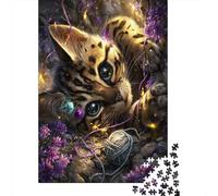 1000 Pieces Jigsaw Puzzles for Teenagers Magical Forest Kitten Adventure Jigsaws for Adults Hands-on Game But Fun And Humorous Unique Birthday And Xmas Gifts 52x38cm/1000pcs