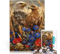 1000 Pieces Jigsaw Puzzles for teenagers Majestic Eagles Handgeschwindigkeitswettbewerb für Heimdekoration38x26cm