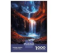 1000 Pieces Jigsaw Puzzles for Teenagers Majestic Waterfall Puzzle for Adults Family Games Presents for Women Christmas Birthday Gifts 38x26cm/1000pcs