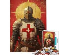 1000 Pieces Jigsaw Puzzles for Teenagers Medieval Knight Artwork Learning Educational Toys Relax Games Analysis And Logic Gifts Birthday (size 38x26cm)