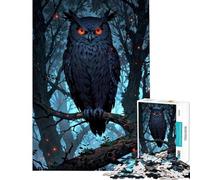 1000 Pieces Jigsaw Puzzles for Teenagers Midnight Owl Keeper Fun Activities at Home Learning Educational Family Game for And 14 Years And over (38X26CM)