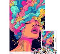 1000 Pieces Jigsaw Puzzles for Teenagers Mind Blown Practical Game For Family Fun Educational Toy for Birthday, Chrismas (38x52cm)