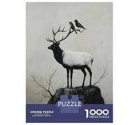 1000 Pieces Jigsaw Puzzles for Teenagers Monochrome Majesty Jigsaw for Adults Hands-on Game Pattern Assembly Fun at Home Activities, 38x26cm/1000pcs