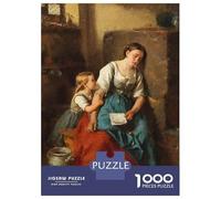 1000 Pieces Jigsaw Puzzles for Teenagers Mother And Daughter Reading Jigsaw Relaxing Games Presents for Women Christmas Birthday Gifts 52x38cm/1000pcs