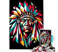 1000 Pieces Jigsaw Puzzles for Teenagers Native Americans Wpap Educational Challenge Staycation Kill Time Relax Games for 14+ Puzzle Game Offered (38X26cm)