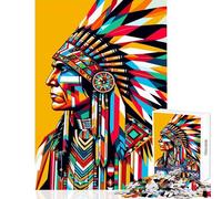 1000 Pieces Jigsaw Puzzles for Teenagers Native Americans Wpap Home Decoration Toys Art Work Gift Fun Games Wishlist with Santa Claus (Size 50x75cm)