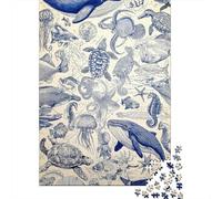 1000 Pieces Jigsaw Puzzles for Teenagers Ocean Life Wall Mural Puzzles for Adults Relaxing Games Stress Reliever Fun at Home Activities, 38x26cm/1000pcs