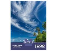 1000 Pieces Jigsaw Puzzles for Teenagers Ocean Meets Sky Puzzle for Adults Relax Games Hand Speed Race Christmas Birthday Gifts 52x38cm/1000pcs