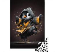 1000 Pieces Jigsaw Puzzles for Teenagers Penguin Art Print Jigsaw Puzzle Relaxing Games Analysis And Logic Challenging Game Gifts 38x26cm/1000pcs