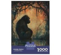 1000 Pieces Jigsaw Puzzles for Teenagers Pensive Gorilla Adult Jigsaw Relaxing Games Improve Memory Unique Birthday And Xmas Gifts 70x50cm/1000pcs