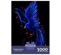 1000 Pieces Jigsaw Puzzles for Teenagers Phoenix Bird Blue Jigsaws for Adults Family Game But Fun And Humorous Christmas Birthday Gifts 70x50cm/1000pcs