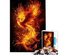 1000 Pieces Jigsaw Puzzles for Teenagers Phoenix in Flames Puzzle for Adults Fun Games Presents for Women Challenging Game Gifts (Size 50x75cm)