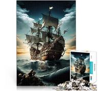 1000 Pieces Jigsaw Puzzles for teenagers Pirate Ship Pädagogisches Familienspiel Einzigartige Wohndekoration und Geschenke52x38cm
