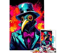 1000 Pieces Jigsaw Puzzles for Teenagers Plague Doctor in Suit with Top Hat Challenging To Complete Enhance Memory Hands-on Game for And from 14 Years And over (38x26cm)