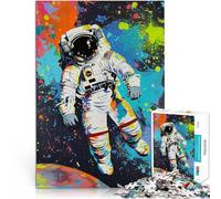 1000 Pieces Jigsaw Puzzles for teenagers Pop Art Astronaut Stressabbau-Spielzeug Künstlersammlung, Bildende Kunst38x26cm
