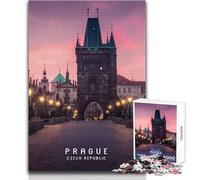 1000 Pieces Jigsaw Puzzles for Teenagers Prague Brainteaser Family Games Improve Memory Birthday Gifts Size 50x75cm
