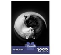 1000 Pieces Jigsaw Puzzles for Teenagers Purrfect Harmony Adult Puzzles Brain Teaser Game Difficult Hard Fun Activities at Home 70x50cm/1000pcs