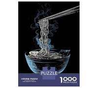 1000 Pieces Jigsaw Puzzles for Teenagers Ramen Bowl with Chopsticks Jigsaws for Adults Hands-on Game But Fun And Humorous Unique Birthday And Xmas Gifts 52x38cm/1000pcs