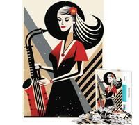 1000 Pieces Jigsaw Puzzles for Teenagers Retro Music Beats for Educational Game Challenge Toy Hands-on Game Difficult Challenge Funny Gifts (Size 38x52cm)