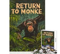 1000 Pieces Jigsaw Puzzles for Teenagers Return to Monke Chimp Jigsaw Puzzle 1000 Impossible Game Art Work Gifts Learning Educational (38x26cm)