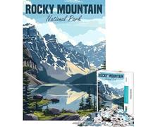 1000 Pieces Jigsaw Puzzles for Teenagers Rocky Mountain Park Fun Activities at Home Learning Educational Family Game for And 14 Years And over (38X52cm)