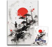 1000 Pieces Jigsaw Puzzles for Teenagers Samurai Japanese Painting Beautiful Design Game Birthday Present Art Work Gift Size 50x75cm