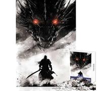 1000 Pieces Jigsaw Puzzles for Teenagers Samurai Vs Dragon Home Decoration Toys Gifts Ideas Relax Games Wishlist with Santa Claus Size 50x75cm