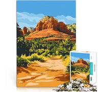 1000 Pieces Jigsaw Puzzles for teenagers Sedona Red Rocks Arizona Art Stressabbau Einzigartige Wohndekoration und Geschenke75x50cm